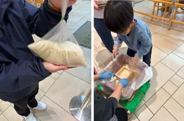 西船橋駅 駅ナカで千葉のブランド米「粒すけ」枡盛り放題を5/24(土)・25(日)に開催　盛るほどおトク！ワンコインで約1kg！