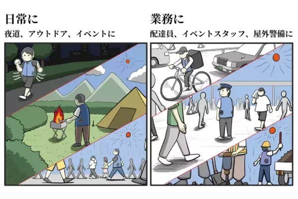 “刃物犯罪リスク”と“酷暑”の二重課題を解決！「空調ファン付き防刃ベスト」の先行販売をCAMPFIREで開始