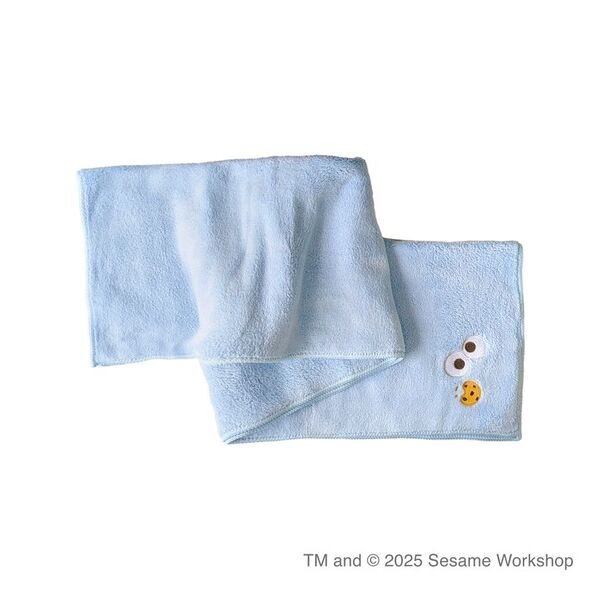 ハホニコとセサミストリートのコラボ第二弾　ハホニコ ヘアドライマイクロファイバータオル セサミストリートデザイン