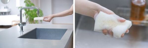 ヤシ由来原料を使用した「サステナブル スポンジ」薄さわずか約5ミリ！省スペースでストック可能な圧縮タイプ登場