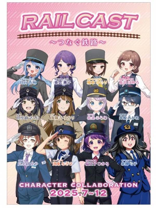 山万ユーカリが丘線・全国の鉄道7社とキャラクターコラボ企画実施　～RAIL CAST つなぐ鉄路～