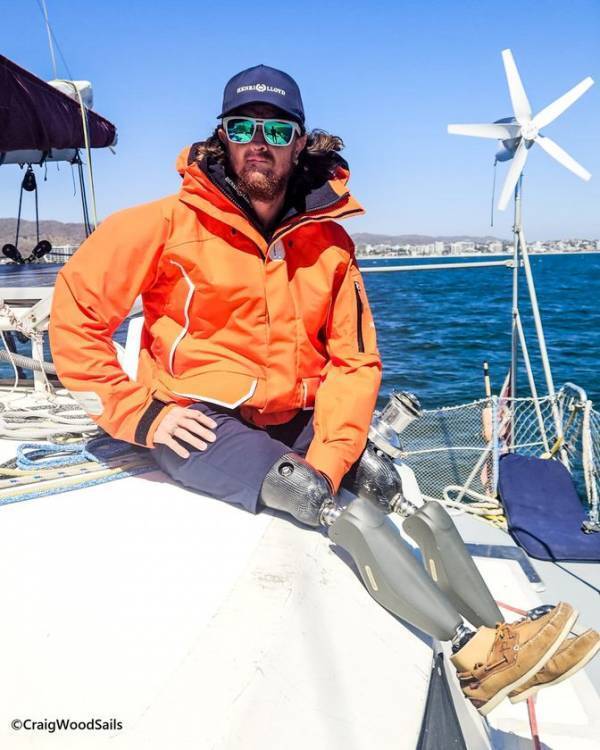 ＜世界初＞三肢切断で単独太平洋横断に挑むクレイグ・ウッド氏　7000海里の航海の末、6月下旬に広島港に到着予定