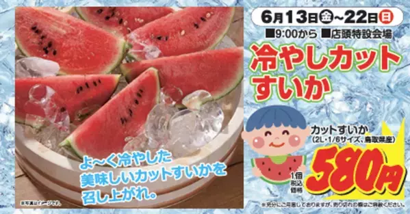 鳥取・道の駅ほうじょう『2025大大大スイカフェスティバル』を6月13日(金)～6月22日(日)で開催