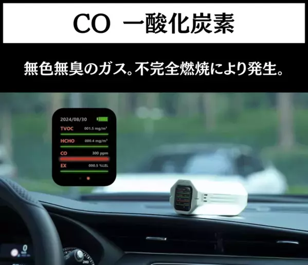 空気の危険を“見える化”！監視＆警告！MEMSセンサー搭載ポータブル空気モニター【2025年6月29日(日)20:00～】Makuakeにて先行販売開始。