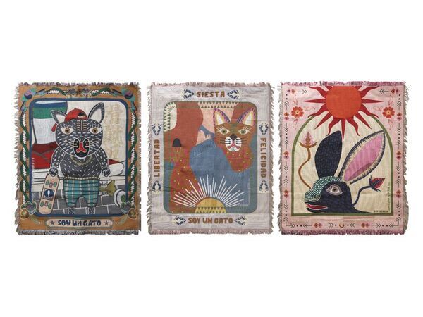 多機能でデザイン性の高い大判ブランケット！メキシコがテーマの陽気で鮮やかなユニークデザイン「オアハカ スローケット」2025年秋冬新作コレクション登場！