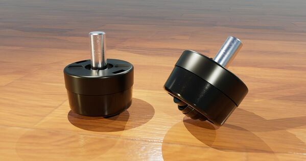 重たいイスもスムーズに移動できる荷重ロック機能付きキャスターを内蔵したイス脚用パーツ「Light-It Feet」を2025年秋販売開始