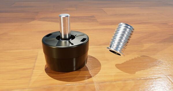 重たいイスもスムーズに移動できる荷重ロック機能付きキャスターを内蔵したイス脚用パーツ「Light-It Feet」を2025年秋販売開始