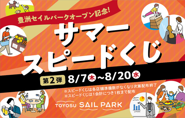2025年7月24日（木）11：00に、いよいよオープン！豊洲セイルパーク（TOYOSU SAIL PARK）