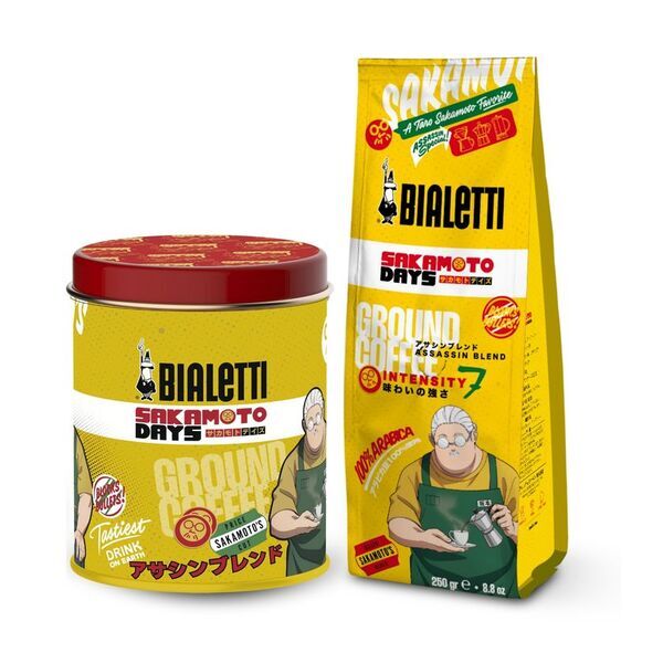 イタリアのコーヒー・コーヒー器具ブランド「ビアレッティ」とNetflixで配信中の世界中で大人気のTVアニメ「SAKAMOTO DAYS」のコラボレーションアイテムが7月中旬より販売開始