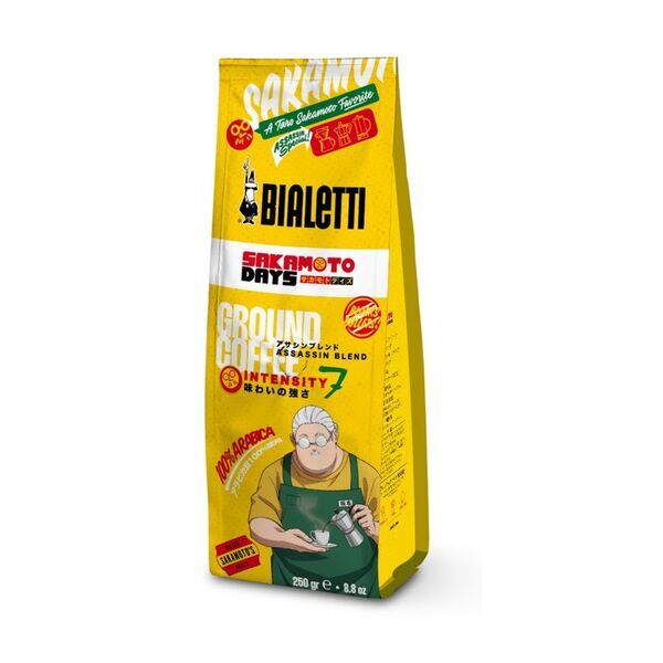 イタリアのコーヒー・コーヒー器具ブランド「ビアレッティ」とNetflixで配信中の世界中で大人気のTVアニメ「SAKAMOTO DAYS」のコラボレーションアイテムが7月中旬より販売開始