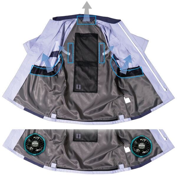 膨らまない！太って見えない！女性のためのファン付きウェア「fun-fan」シリーズより半袖ジャケットタイプ「SL-217」本格販売スタート