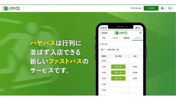 飲食・イベント・観光など多用途で活用可能なファストパス型チケットサービス『ハヤパス』のβ版を8月に正式リリース