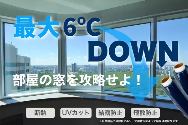 夏だ。貼るだけ簡単。お部屋の暑さ対策は窓の遮熱から。『キャプテンDAMAGAシート』、CoSTORY第2弾公開決定