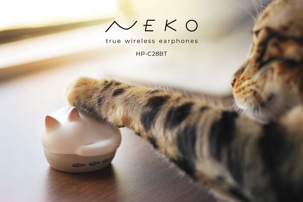 猫をモチーフにした完全ワイヤレスイヤホン「NEKO true wireless earphones HP-C28BT」寄付状況に関するご報告