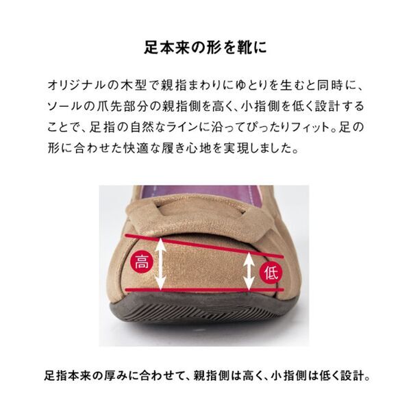 ヒールがあることを忘れる靴『ヒールカップシャーリングストラップシューズ』を7月下旬に発売