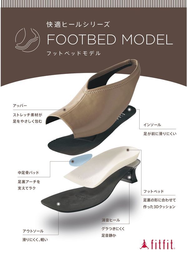 ヒールがあることを忘れる靴『ヒールカップシャーリングストラップシューズ』を7月下旬に発売