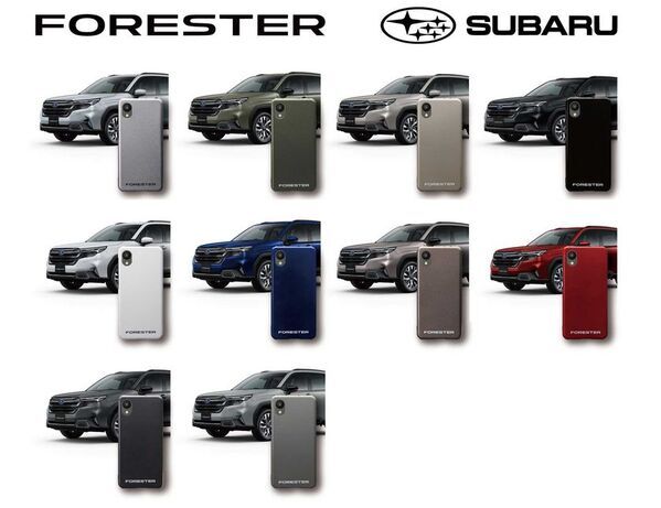 スバル『FORESTER』『CROSSTREK』の実車カラーを再現したスマートフォンケースを発売！