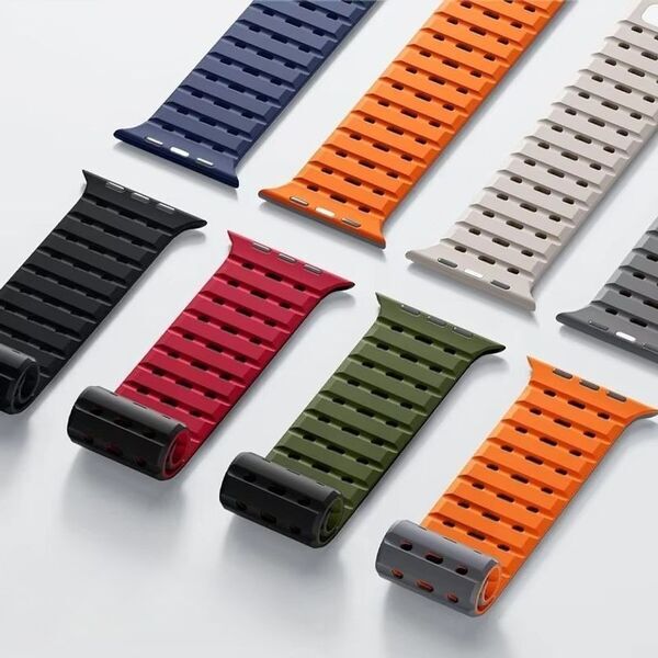 一本で完結！スポーツでも街でも使えるおしゃれなアップルウォッチ用マグネットバンド発売！