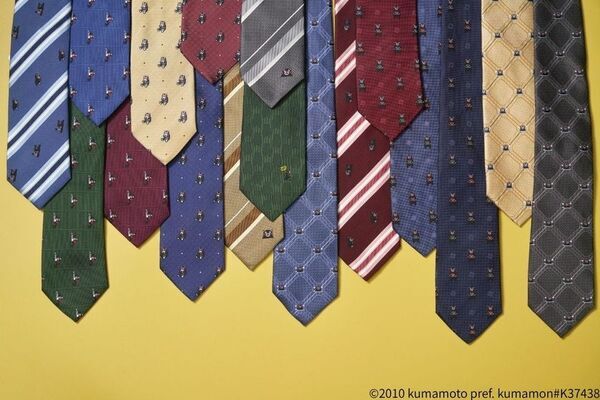 くまモンをモチーフにした国産シルク100％ネクタイを公式オンラインサイト『DEAR GE YONE』で8月1日に新発売！