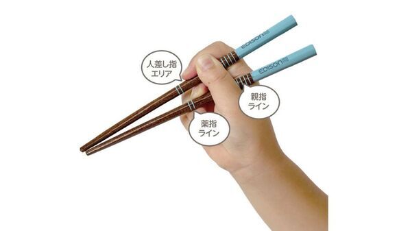 お箸の正しい持ち方を自然と意識できる　指ガイド付き　【天然木のお箸】を8月上旬にリニューアル販売開始