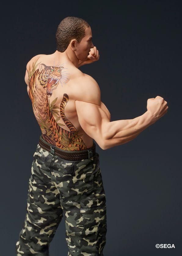 大人気ゲーム『龍が如く』シリーズより、冴島大河の刺青姿がスタチューフィギュア化！2026年1月発売予定！！