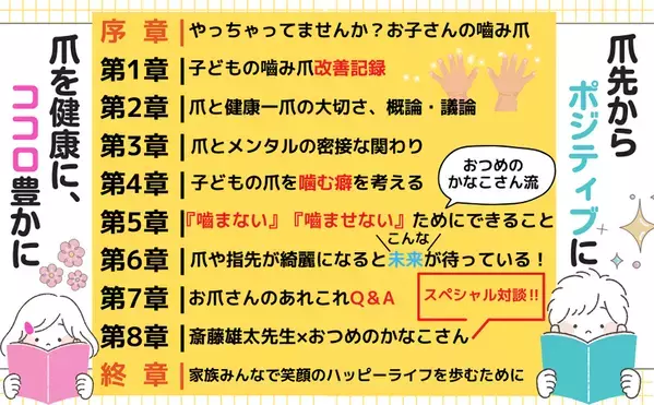 『バイバイ！噛み爪』～親子で始めるネイル・キッズセラピー～　8月18日刊行！12万人超の爪をケアした専門家が分かりやすく解説