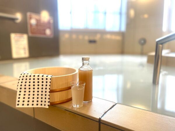 にごり湯×にごり酢で、猛暑を元気に乗り切るサービス開始　豊島区「妙法湯」店主も愛用「酢酸菌にごり酢」でととのう体験を