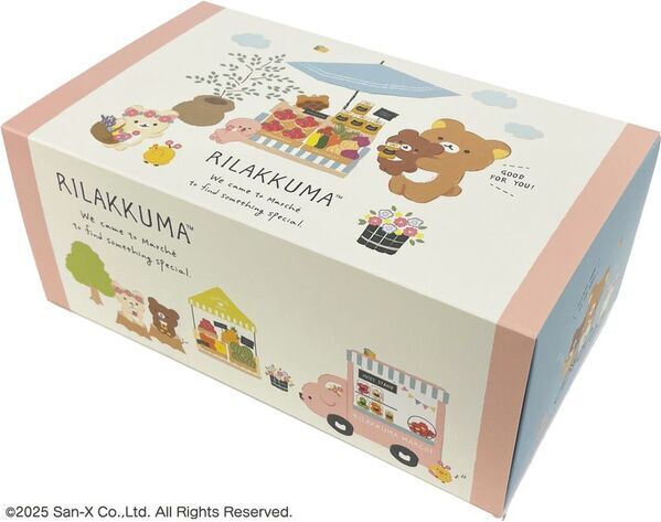 大人向けキャラクターマスクを2025年8月下旬に新発売！「リラックマ30枚入りBOXマスク(マルシェ)」