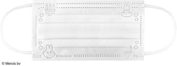 大人向けキャラクターマスクを2025年8月下旬に新発売！「ミッフィー30枚入りBOXマスク(おばけ)」