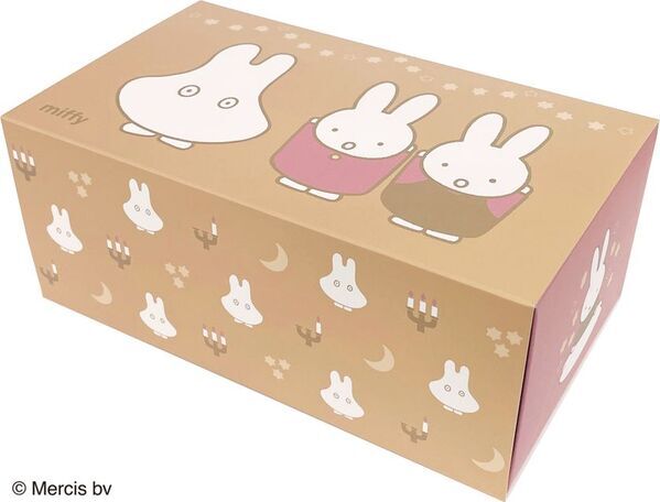 大人向けキャラクターマスクを2025年8月下旬に新発売！「ミッフィー30枚入りBOXマスク(おばけ)」