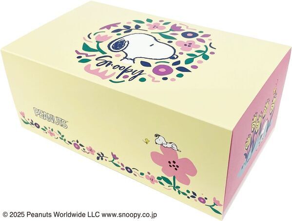 大人向けのキャラクターマスク「スヌーピー30枚入りBOXマスク(Nature)」を2025年8月下旬　新発売