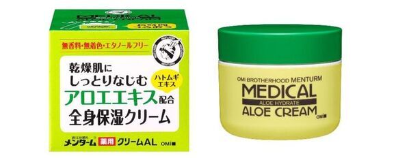 ロングセラーの「メディカルクリーム」に新アイテムが登場！天然保湿成分のアロエエキス・ハトムギエキス配合　手ごわい乾燥肌向け薬用アロエクリーム『近江兄弟社メンターム 薬用アロエクリーム』(医薬部外品)を新発売