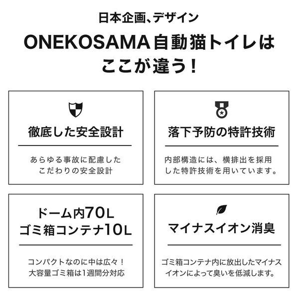 【2025年最新モデル】ONEKOSAMA OINUSAMAが“安心安全”に　こだわり抜いて開発した「自動猫トイレ」が2025年8月販路拡大！