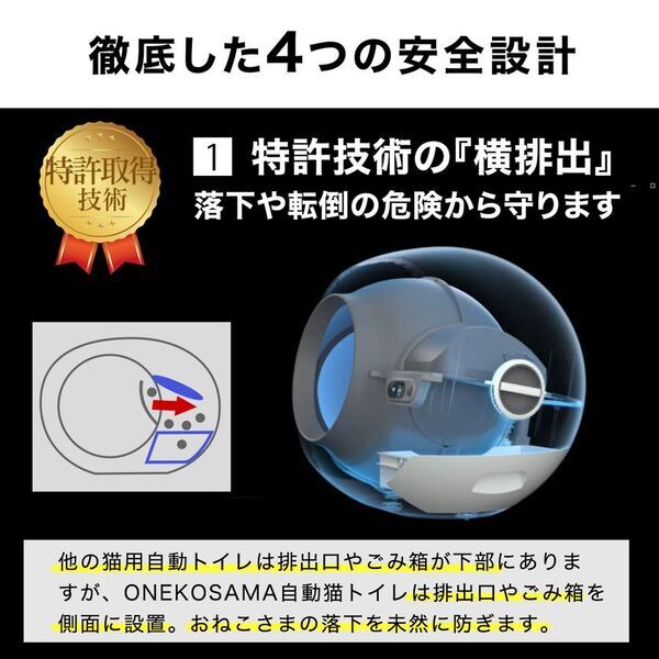 【2025年最新モデル】ONEKOSAMA OINUSAMAが“安心安全”に　こだわり抜いて開発した「自動猫トイレ」が2025年8月販路拡大！