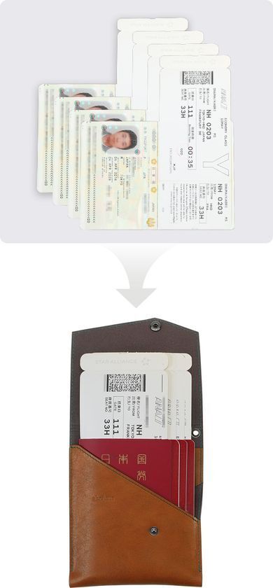 アブラサスより、家族4人分の旅をひとつにまとめる「ファミリーパスポートケース」を発売