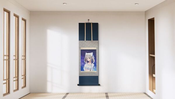 VTuber専用オリジナルグッズ製作・販売サイト「美藝堂」職人技が光る“推し掛け軸”＆“推し色紙掛け軸”を追加！