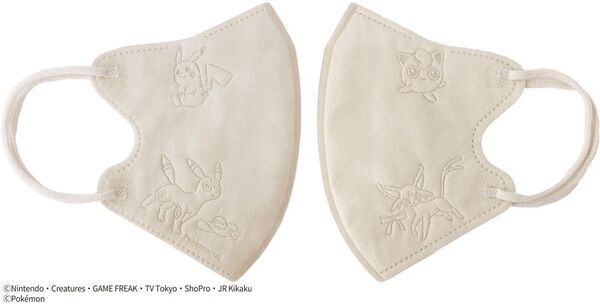 ポケモンの大人向けマスク2アイテム「ポケモン3Dチャームポイントマスク」「ポケモン3D不織布マスク」を2025年9月中旬に新発売！