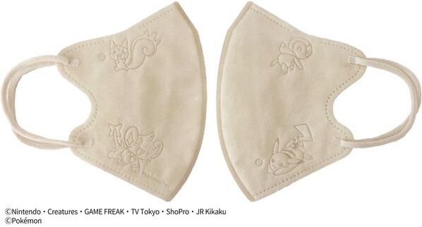 ポケモンの大人向けマスク2アイテム「ポケモン3Dチャームポイントマスク」「ポケモン3D不織布マスク」を2025年9月中旬に新発売！