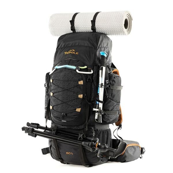 重装備でもラクに歩ける！長時間登山の負担を軽減する新「Tripole 60L ザック」をAmazonで発売