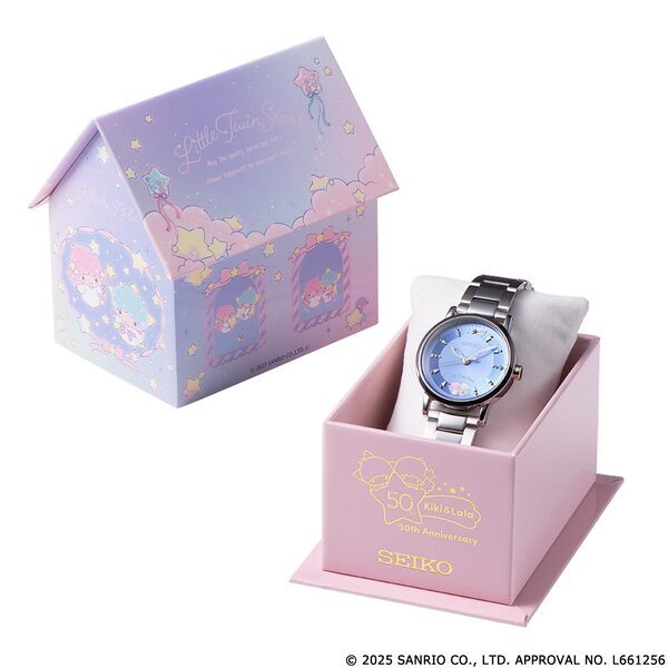 キキ＆ララが日常にそっと寄りそってくれる！リトルツインスターズ50周年を記念して、セイコーとコラボした腕時計が登場