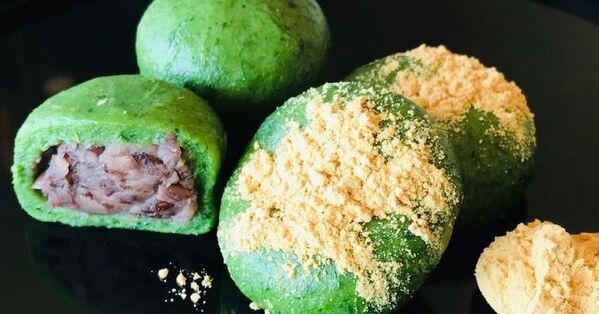 鮮やかな緑は自然の色。国産よもぎ新芽100％で仕上げた「草もち」を『あんこのやまか』店舗とECサイトで販売