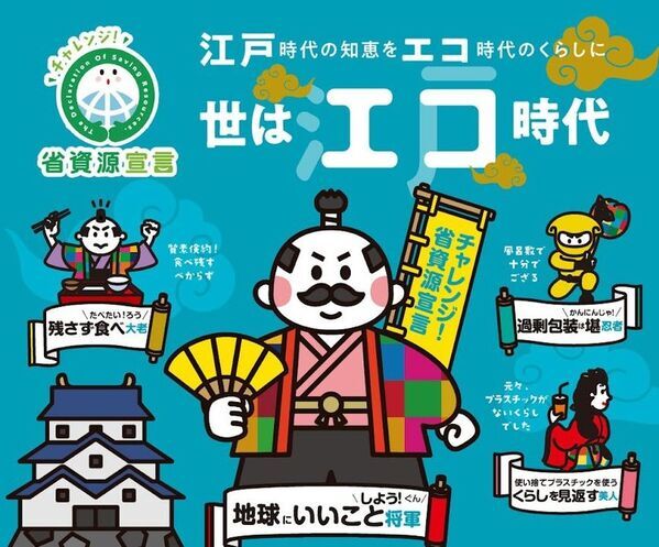 江戸時代の知恵をエコ時代のくらしに～世はエコ時代～　【今年もチャレンジ省資源宣言プレゼントキャンペーンを開催！】