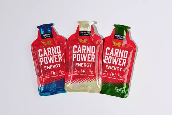 アスリートをサポートするエネルギージェル『カルノパワーENERGY』に新フレーバー「メロンソーダ味」登場！