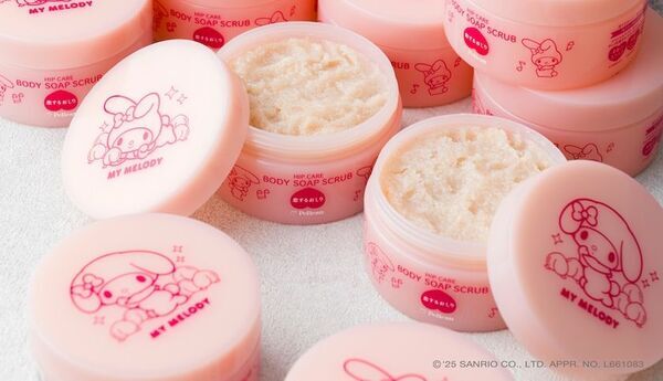 数量限定！『恋するおしり×マイメロディ』コラボデザイン登場　50周年を祝した限定デザインの『石けんスクラブ』が10月1日発売