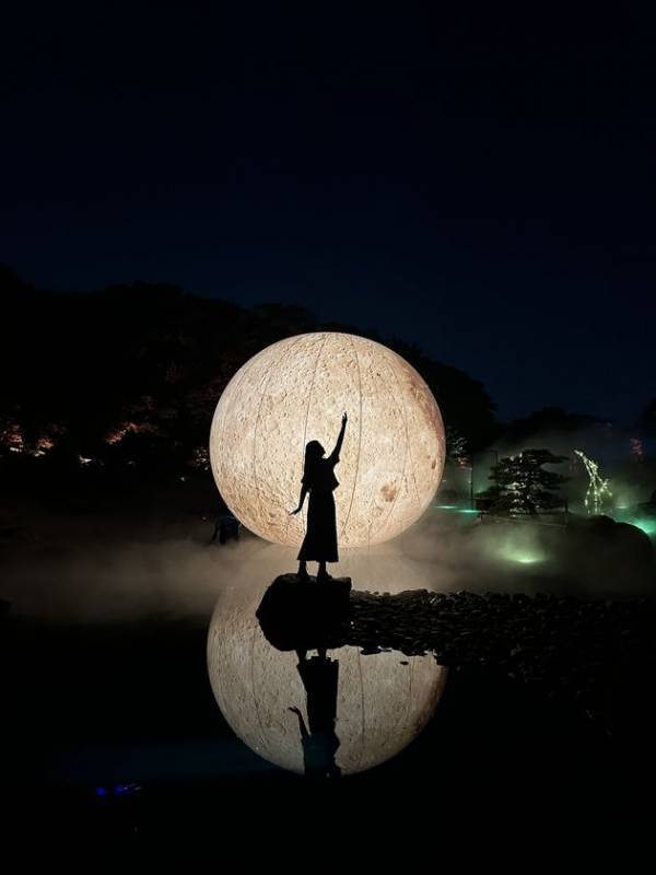 大濠公園 日本庭園が光のアート空間に――『宙-SORA-』来場3万人突破、2025年10月より常設開催決定！