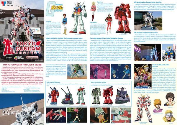 ＜TOKYOガンダムプロジェクト2025＞10月12日(日)～「TOKYO GUNDAM FESTIVAL」を開催！高校生が英語で観光ガイド、ガンダム情報や臨海副都心エリアの観光情報の英語マップも配布ステージではチアリーディング、和太鼓、書道パフォーマンス等も披露！