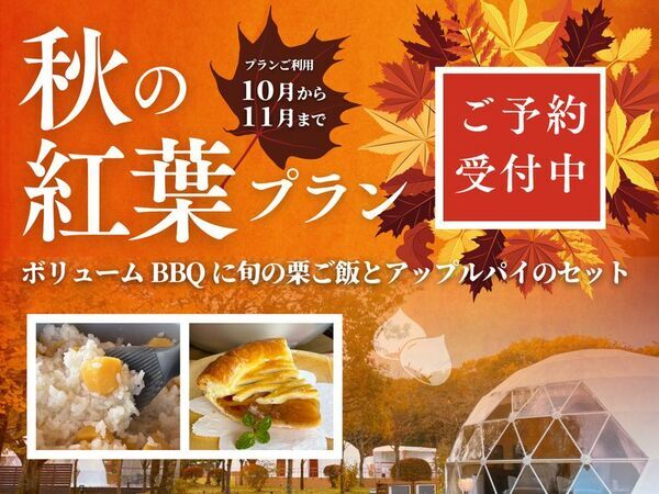 秋の日光を満喫！紅葉とハロウィン装飾を楽しむグランピング　「ブリリアントヴィレッジ日光」秋の紅葉プラン販売開始！