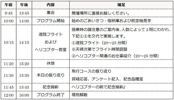 ＜参加者募集のお知らせ＞児童養護施設・ファミリーホームの子供たち対象　「ヘリコプター体験フライト」12月に大阪府・八尾空港にて開催！(ノエビアグリーン財団 環境事業)