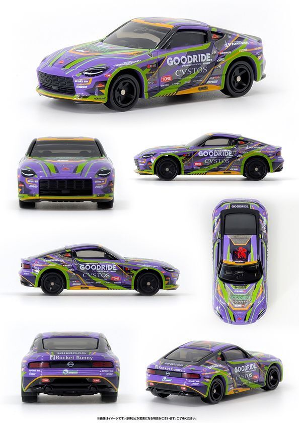 トミカよりエヴァンゲリオンレーシング「エヴァRT初号機 GOODRIDE 日産 フェアレディZ」が登場！！