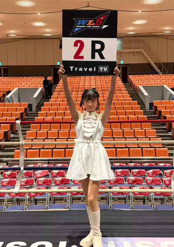 現役中学2年生・MIUさん(13歳)が史上最年少ラウンドガールとして再び登場！「WLD Vol.4」後楽園ホールで堂々のパフォーマンス